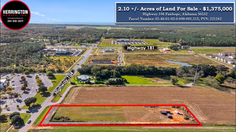 Highway 104, Fairhope, AL for sale - Building Photo - Image 1 of 5