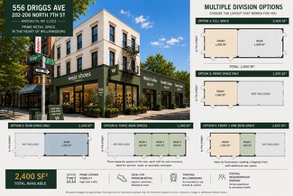 Plus de détails pour 556 Driggs Ave, Brooklyn, NY - Commerce de détail à louer