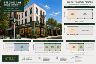 More details for 556 Driggs Ave, Brooklyn, NY - Retail for Lease