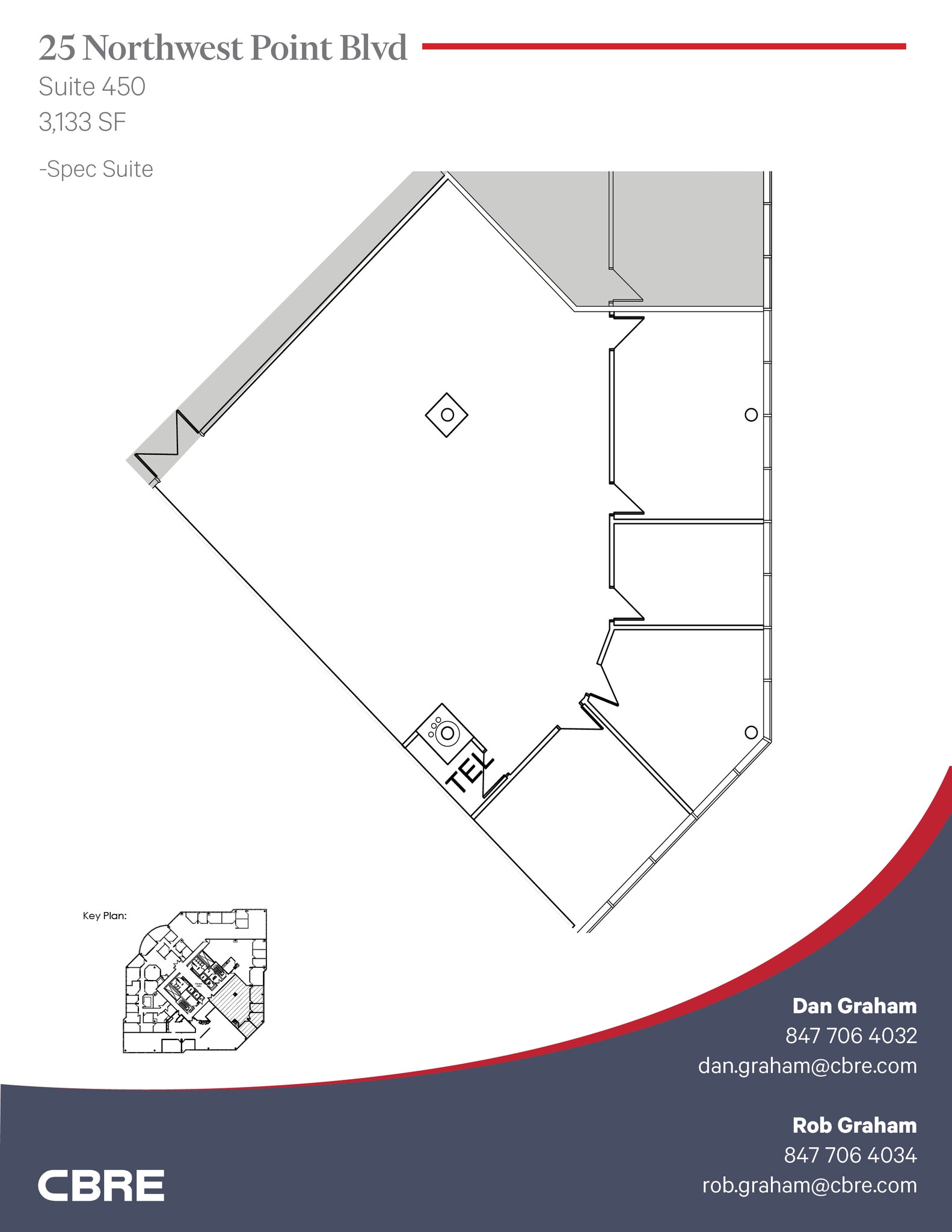 25 NW Point Blvd, Elk Grove Village, IL for lease Floor Plan- Image 1 of 3