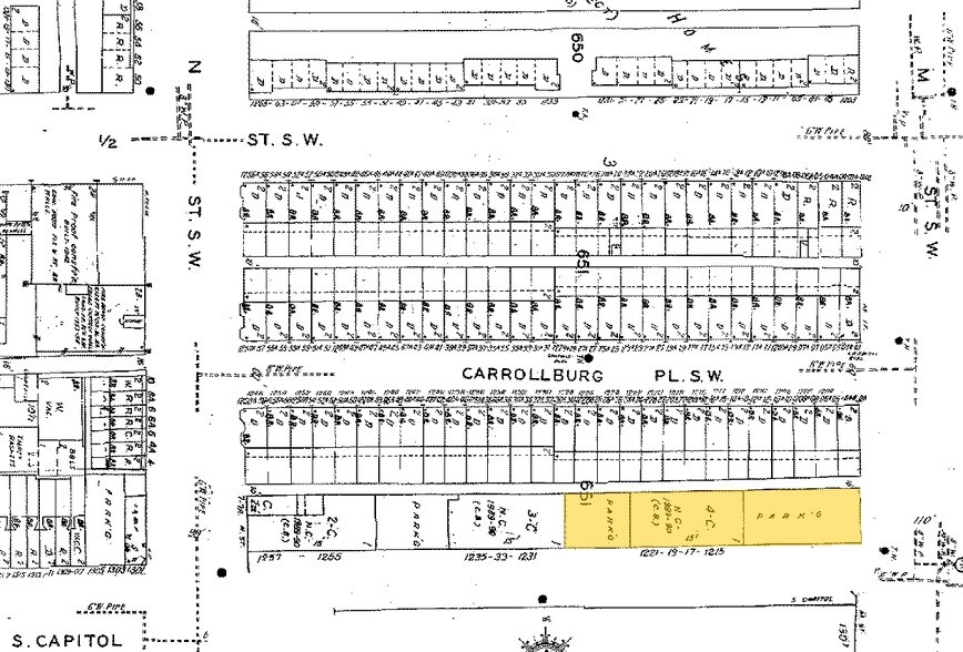 1201 S Capitol St SW, Washington, DC à louer - Plan cadastral - Image 2 de 7