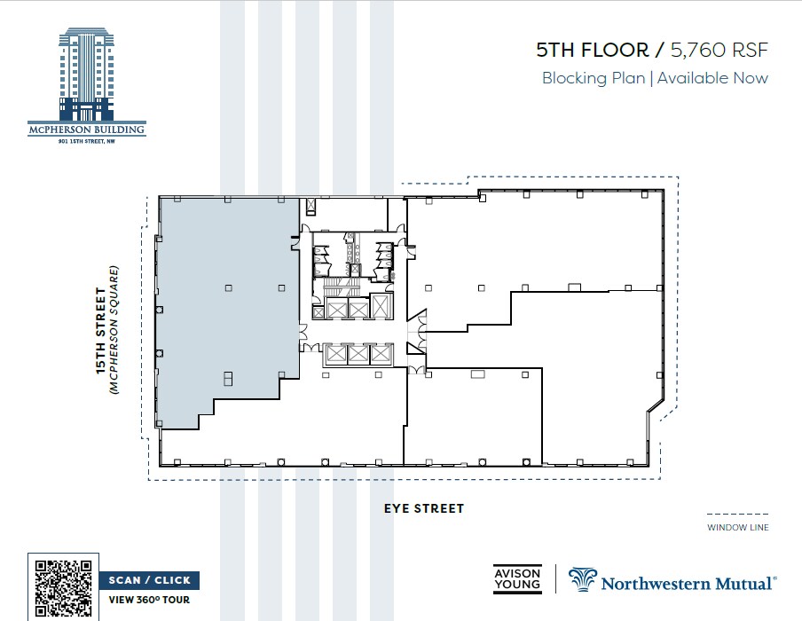 901 15th St NW, Washington, DC à louer Plan d’étage- Image 1 de 2