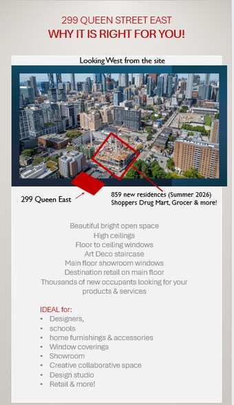 297-299 Queen St E, Toronto, ON à louer - Photo du bâtiment - Image 2 de 6