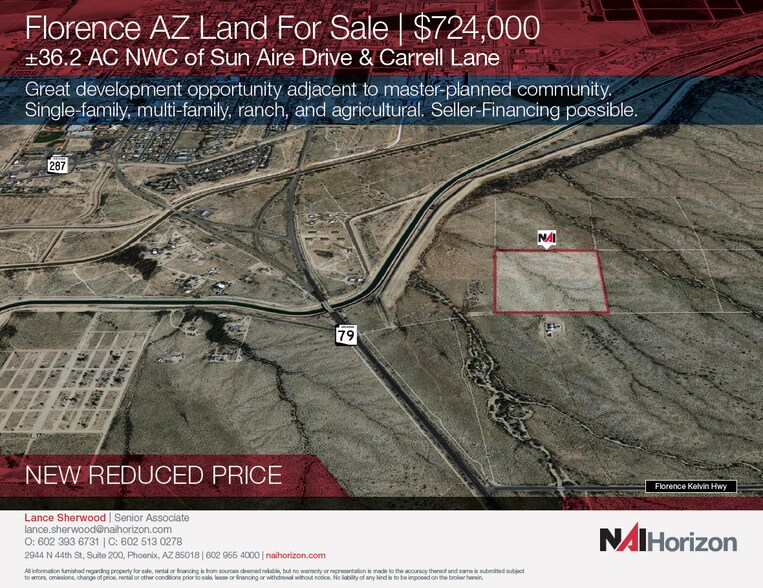 NWC Sun Aire Dr & Carrell Ln, Florence, AZ à vendre - Photo principale - Image 1 de 4