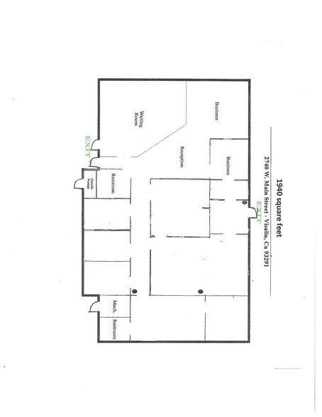 2740 W Main St, Visalia, CA à vendre - Plan d  tage - Image 1 de 1