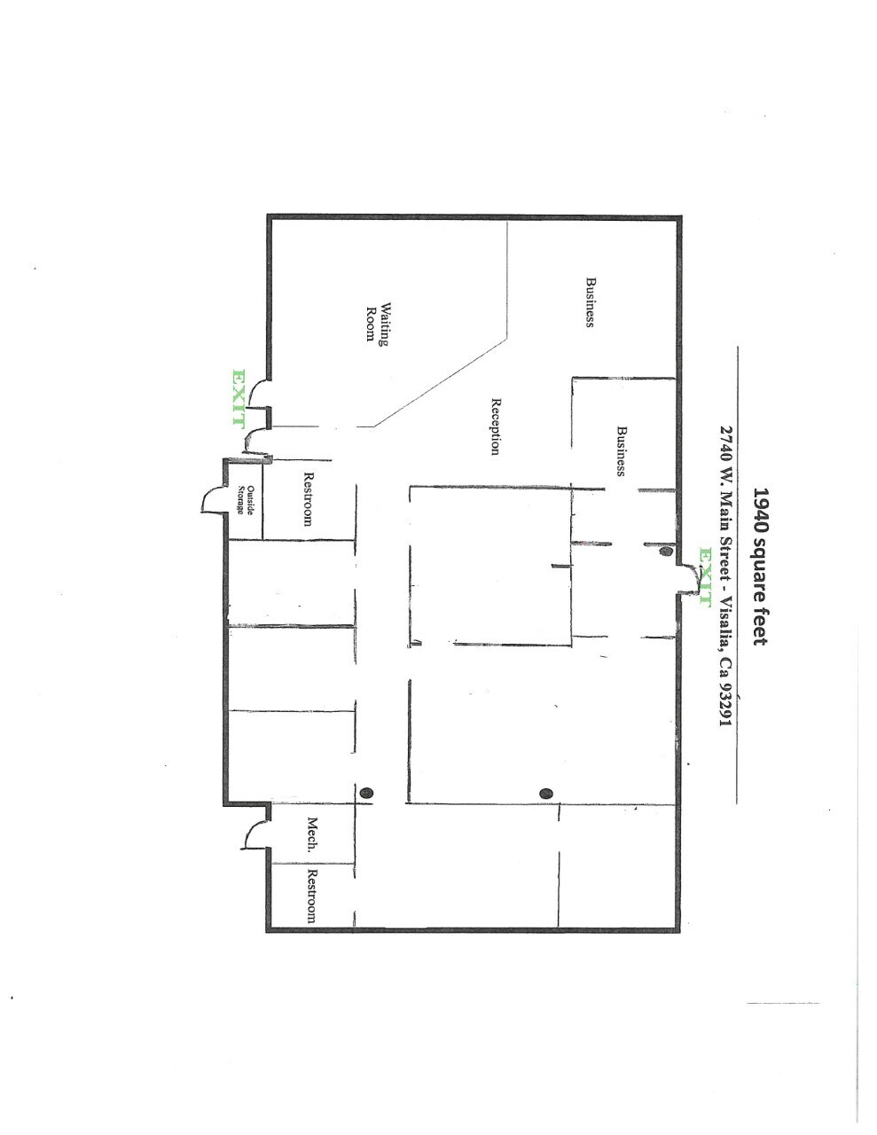 2740 W Main St, Visalia, CA for sale Floor Plan- Image 1 of 1