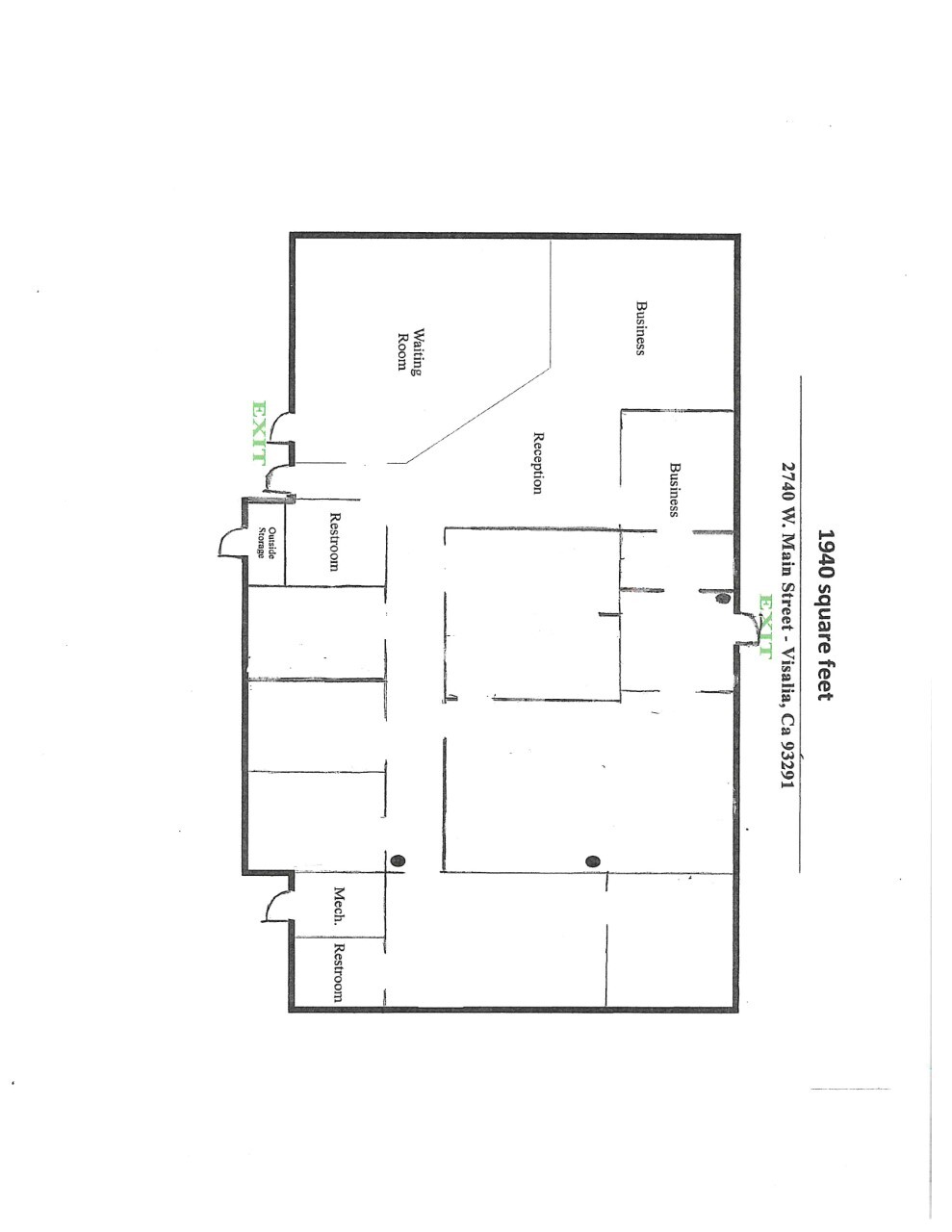 2740 W Main St, Visalia, CA à vendre Plan d  tage- Image 1 de 1