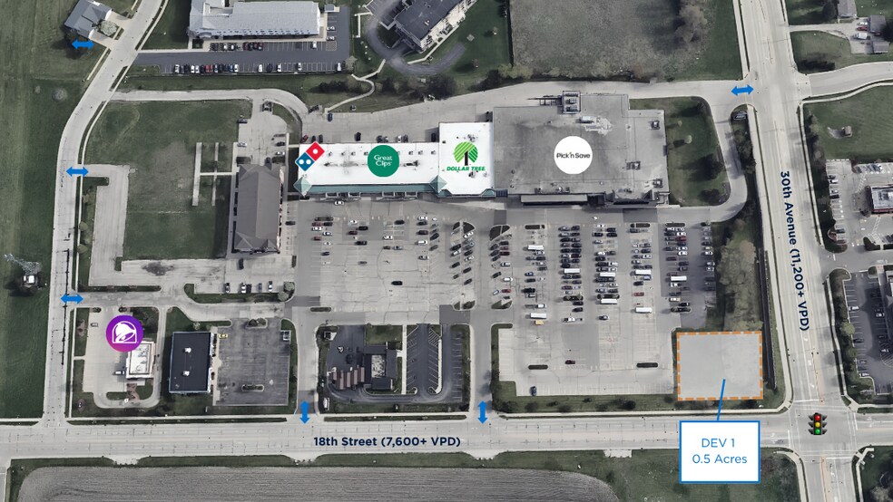 2931 18th St, Kenosha, WI for lease - Aerial - Image 1 of 5