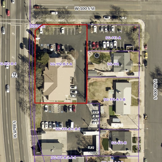427 W 100 South, St George, UT à vendre - Aérien - Image 2 de 7