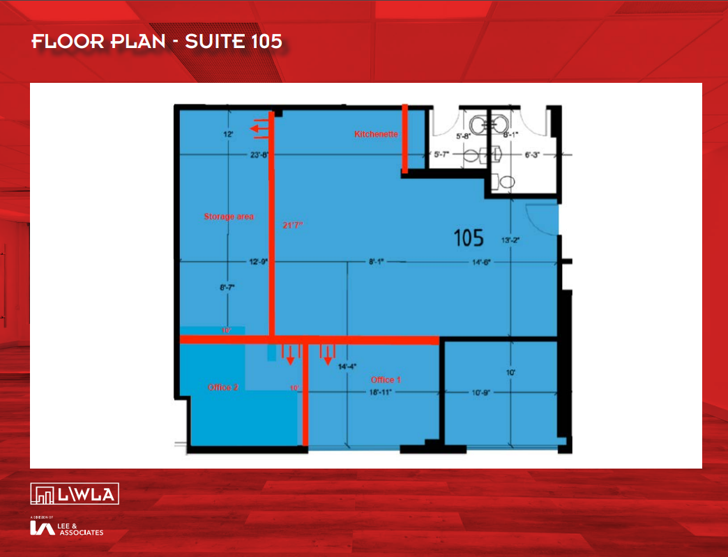 12381 Wilshire Blvd, Los Angeles, CA à louer Plan d’étage- Image 1 de 2