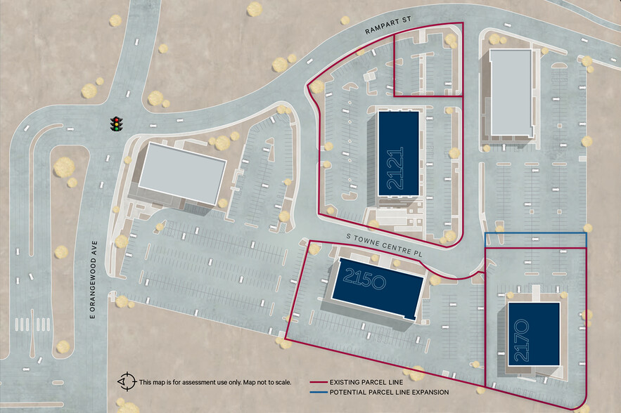 2121, 2150, 2170 S. Towne Centre Place portefeuille de 3 propriétés à vendre sur LoopNet.ca - Plan cadastral - Image 3 de 21