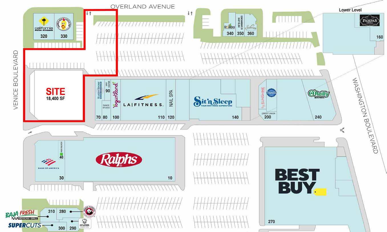 3802 Culver Ctr, Culver City, CA à louer Plan de site- Image 1 de 1