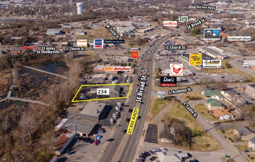 234 SE Broad St, Murfreesboro, TN à vendre Photo du bâtiment- Image 1 de 4