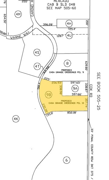 SSWC Florence & I-10, Casa Grande, AZ for sale - Plat Map - Image 2 of 2
