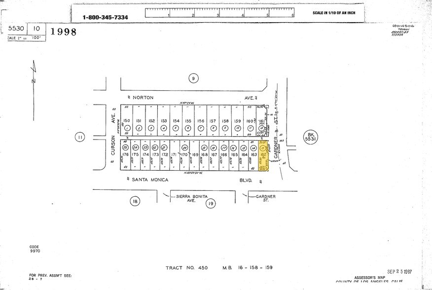 7501 Santa Monica Blvd, West Hollywood, CA à vendre - Plan cadastral - Image 3 de 3