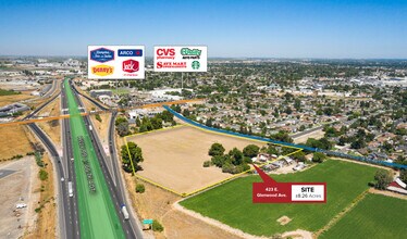 432 E Glenwood Ave, Turlock, CA - AERIAL  map view