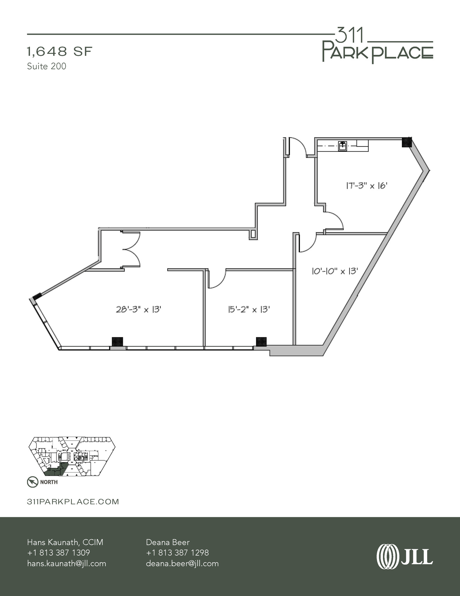 311 Park Place Blvd, Clearwater, FL à louer Plan d’étage- Image 1 de 1