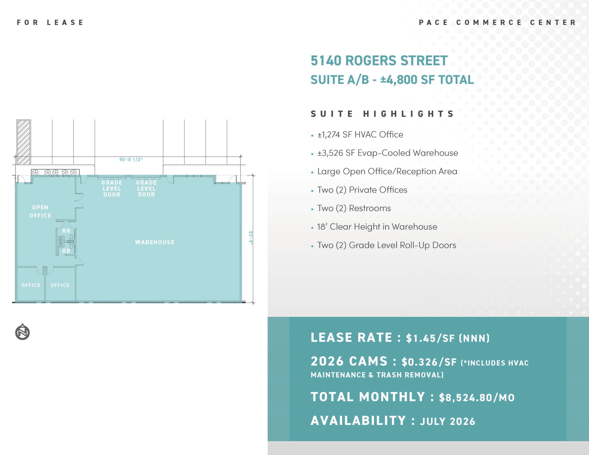 5140 Rogers St, Las Vegas, NV for lease Floor Plan- Image 1 of 1
