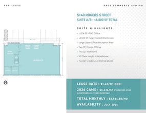 5140 Rogers St, Las Vegas, NV for lease Floor Plan- Image 1 of 1