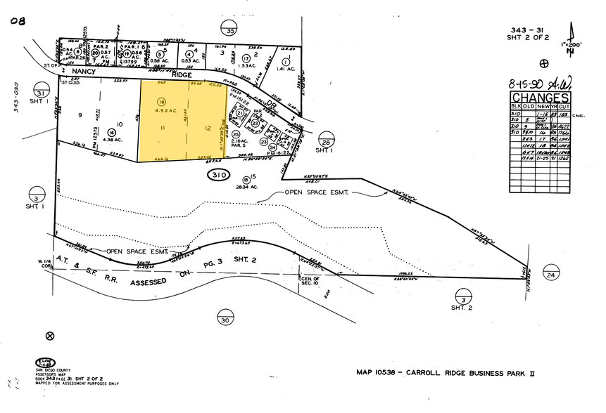 6555 Nancy Ridge Dr, San Diego, CA à louer - Plan cadastral - Image 2 de 5