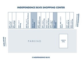 3619-3645 E Independence Blvd, Charlotte, NC for lease Site Plan- Image 1 of 1