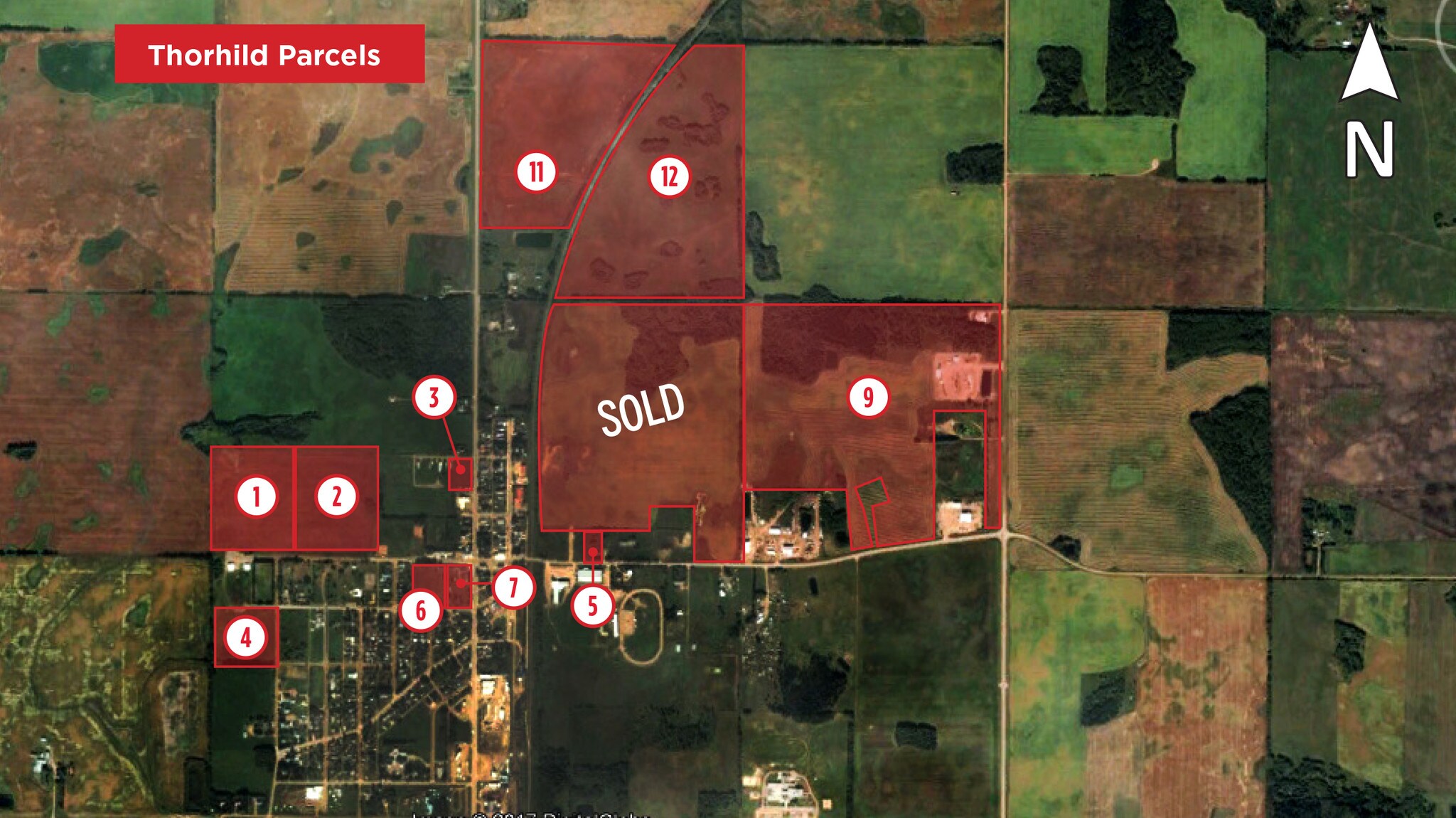 4 Street, Thorhild County No 7, AB for sale Aerial- Image 1 of 1