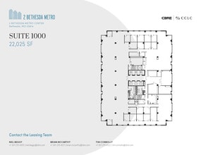2 Bethesda Metro Ctr, Bethesda, MD à louer Plan d’étage- Image 1 de 1