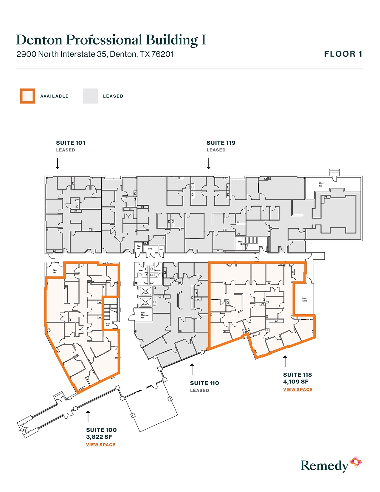 2900 Interstate 35, Denton, TX à louer Plan d’étage- Image 1 de 1