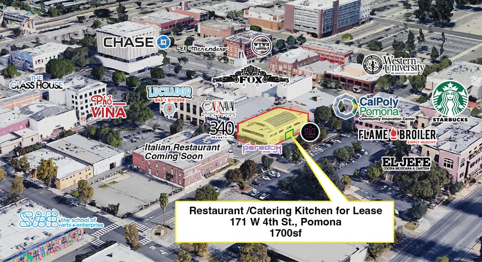 161-191 W 4th St, Pomona, CA for lease - Building Photo - Image 3 of 10
