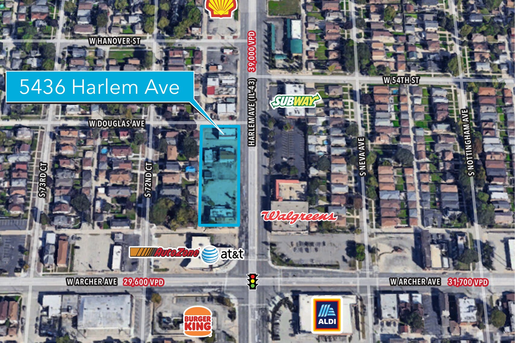 NWQ Archer & Harlem Ave, Summit, IL à vendre Photo principale- Image 1 de 1