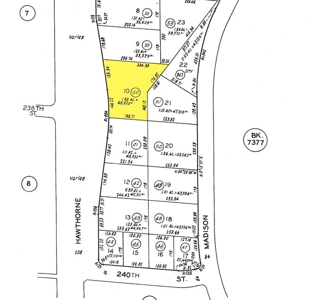 23780-23790 Hawthorne Blvd, Torrance, CA à louer - Plan cadastral - Image 2 de 2