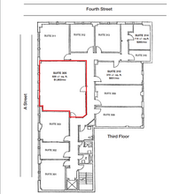 1005 A St, San Rafael, CA à louer Plan d’étage- Image 2 de 2