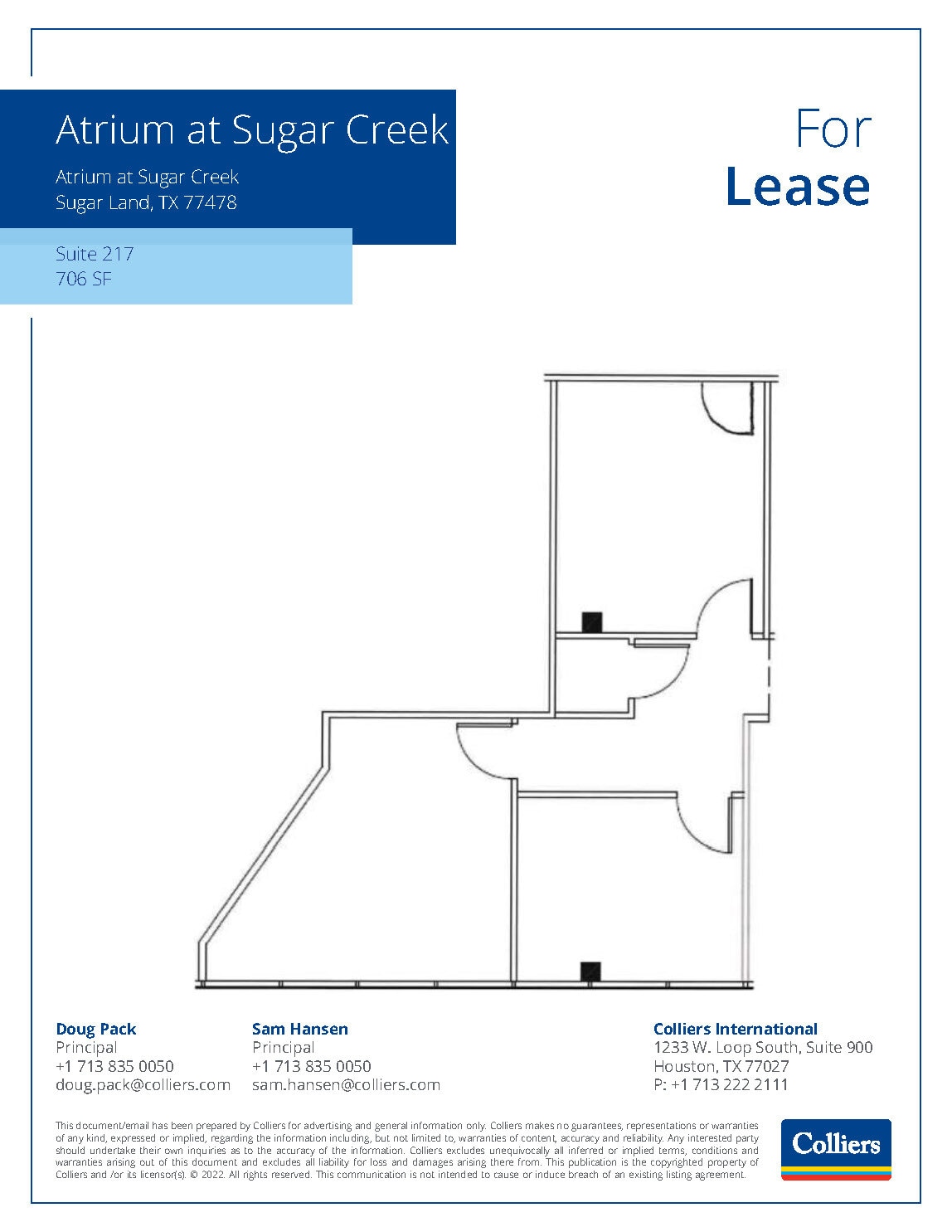 101 Southwestern Blvd, Sugar Land, TX à louer Plan d’étage- Image 1 de 1