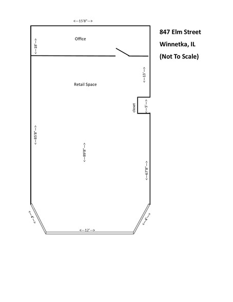 843-847 Elm St, Winnetka, IL for lease - Floor Plan - Image 2 of 9