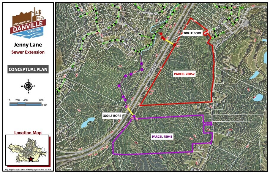 Jenny Lane 55 Acre Tract, Danville, VA à vendre - Photo principale - Image 3 de 6