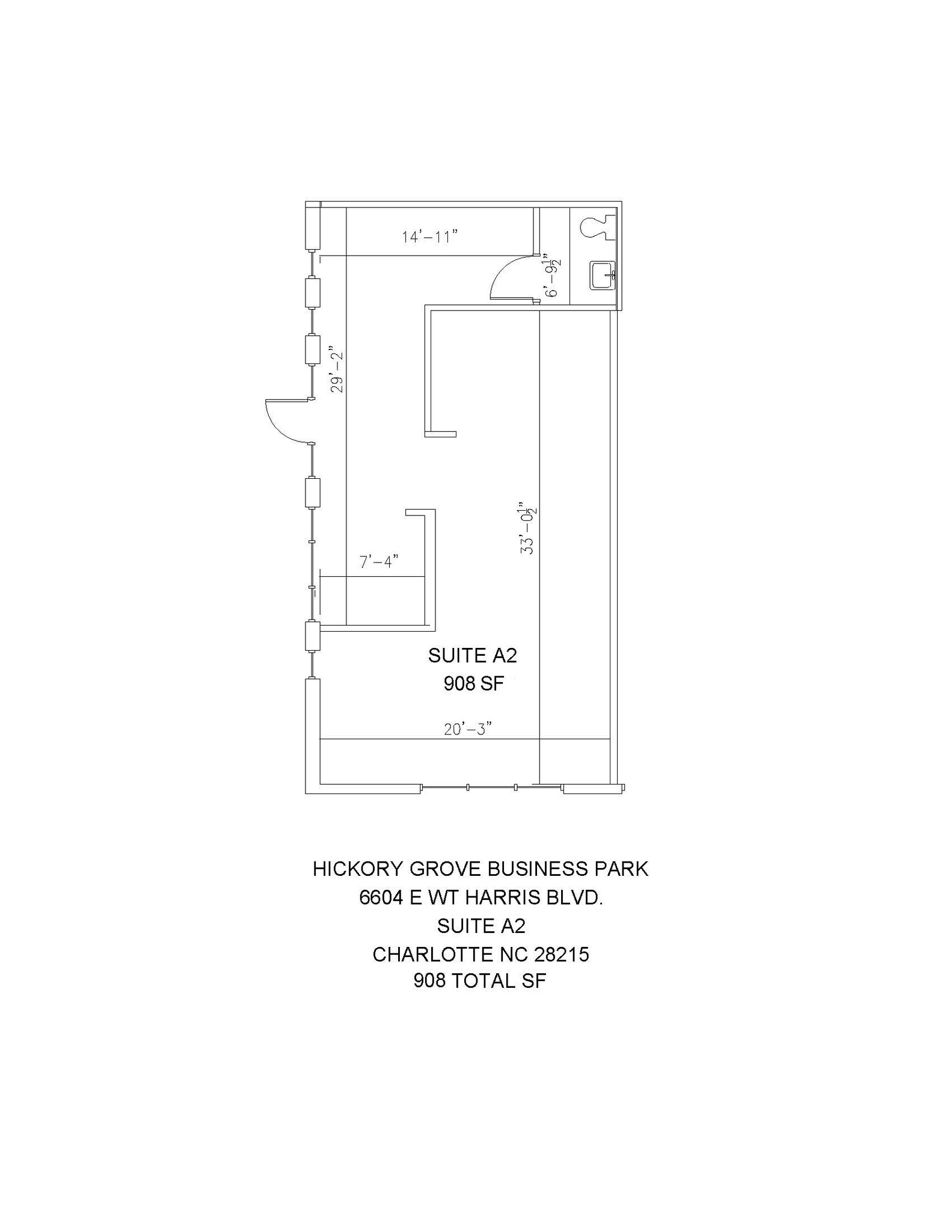 6604 E WT Harris Blvd, Charlotte, NC à louer Plan d  tage- Image 1 de 1