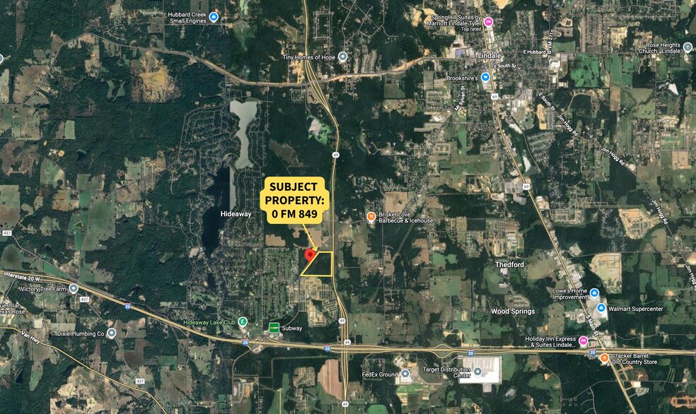 0 Farm to Market Road 849, Lindale, TX for sale - Aerial - Image 2 of 4