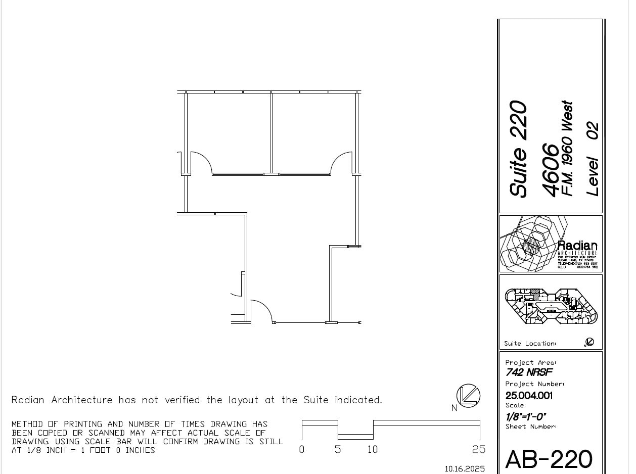 4606 FM 1960 W, Houston, TX for lease Floor Plan- Image 1 of 1