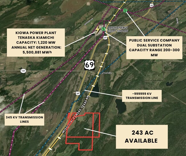 Plus de détails pour 2038 N Reynolds Lake Rd, Kiowa, OK - Terrain à vendre