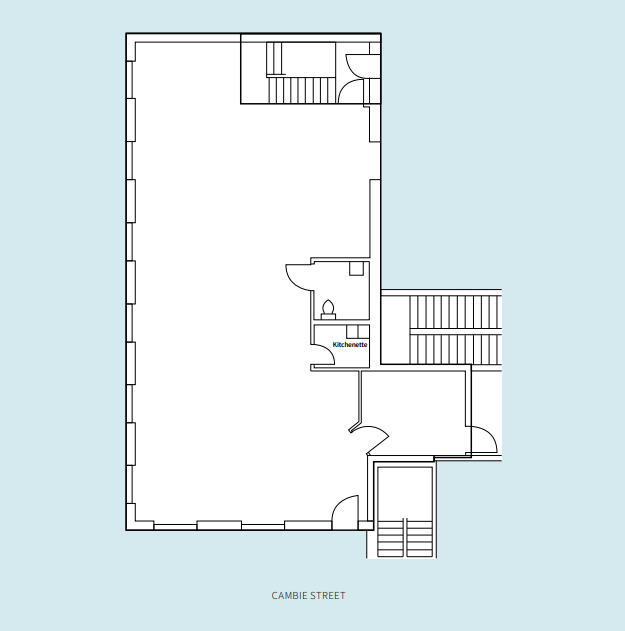 1083 Cambie St, Vancouver, BC for lease Floor Plan- Image 1 of 1