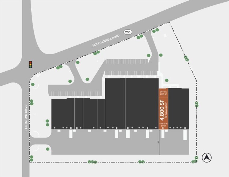 4761 Hugh Howell Rd, Tucker, GA à louer - Plan d’étage - Image 2 de 2