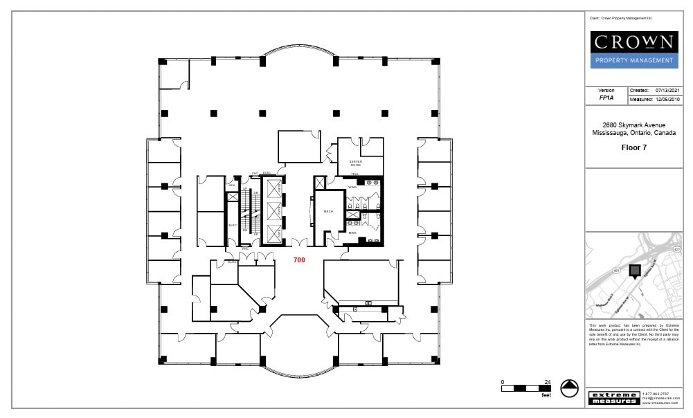 2680 Skymark Ave, Mississauga, ON à louer Plan d’étage- Image 1 de 1