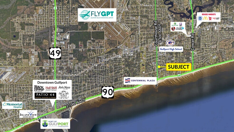 360 Courthouse Rd, Gulfport, MS à vendre - Photo du bâtiment - Image 3 de 9