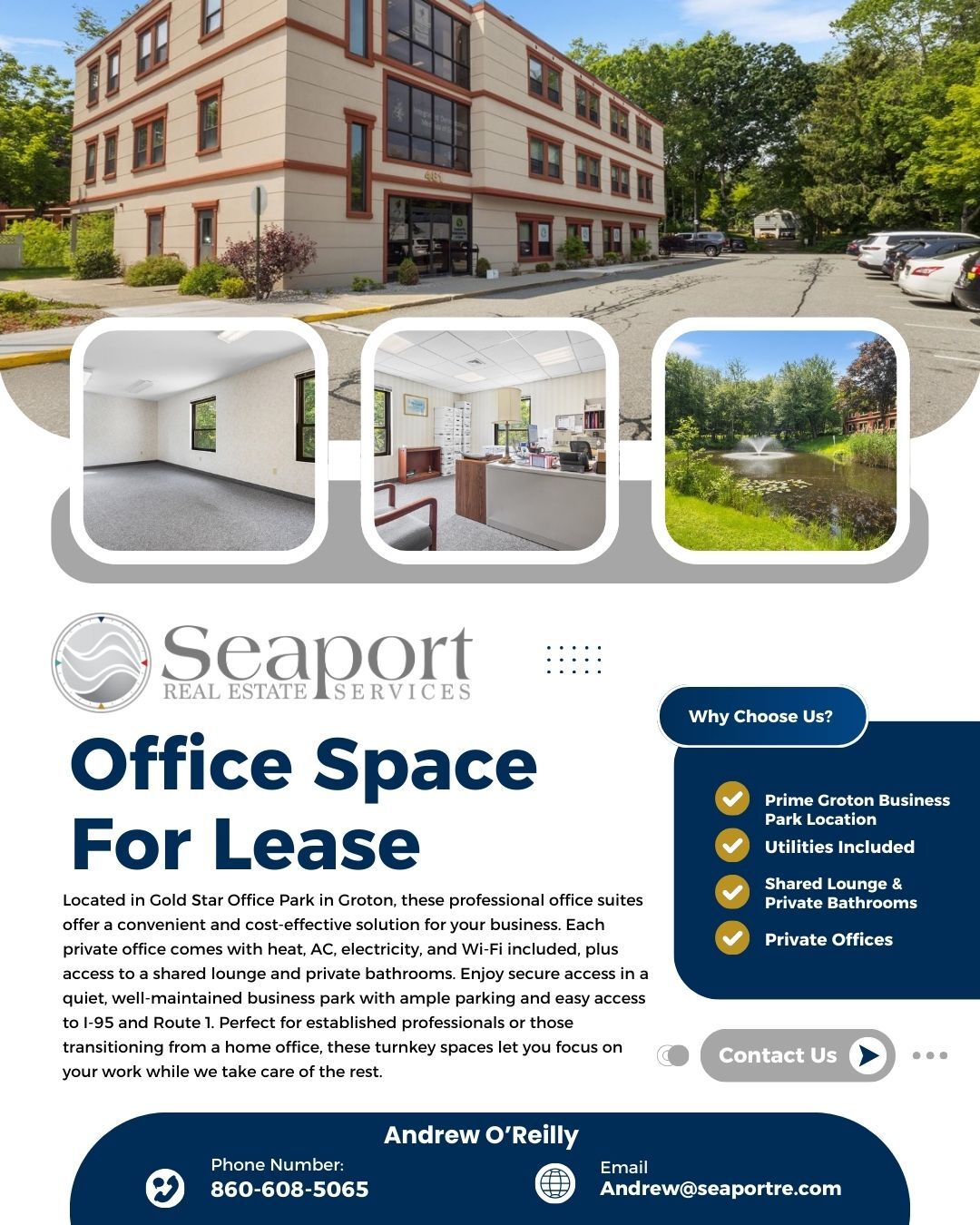 481 Gold Star Hwy, Groton, CT for lease Interior Photo- Image 1 of 15