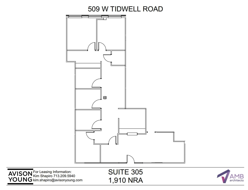 509 W Tidwell Rd, Houston, TX for lease Floor Plan- Image 1 of 2