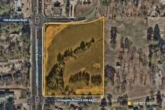 6.836 AC Crossgates Blvd, Brandon, MS - AÉRIEN  Vue de la carte