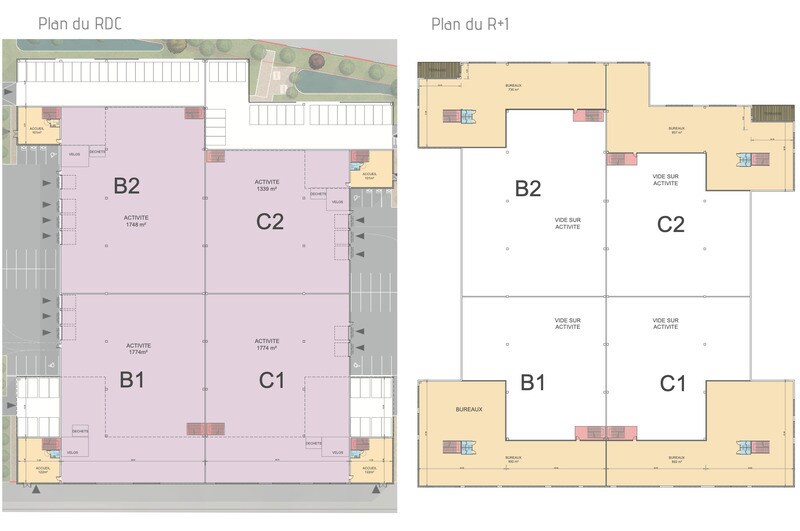 Local d'activités dans Tremblay-en-France à vendre - Plan d’étage - Image 3 de 4