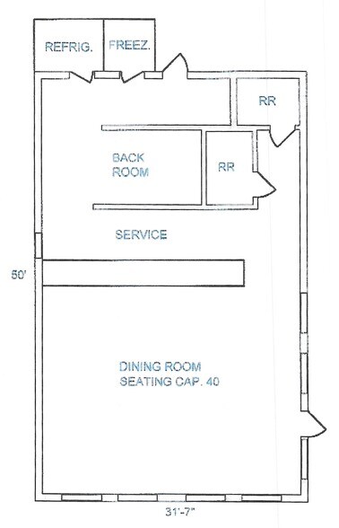 216-217 S Center St, Forrest, IL for lease - Floor Plan - Image 2 of 2