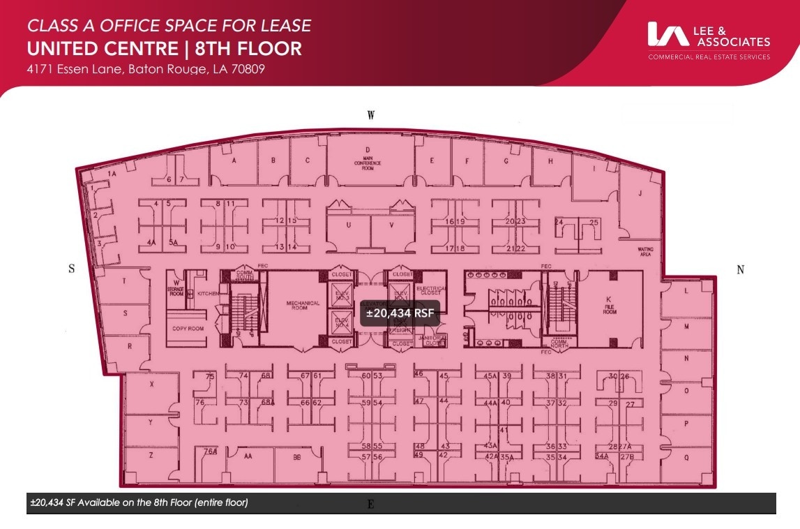 4171 Essen Ln, Baton Rouge, LA à louer Plan d’étage- Image 1 de 1