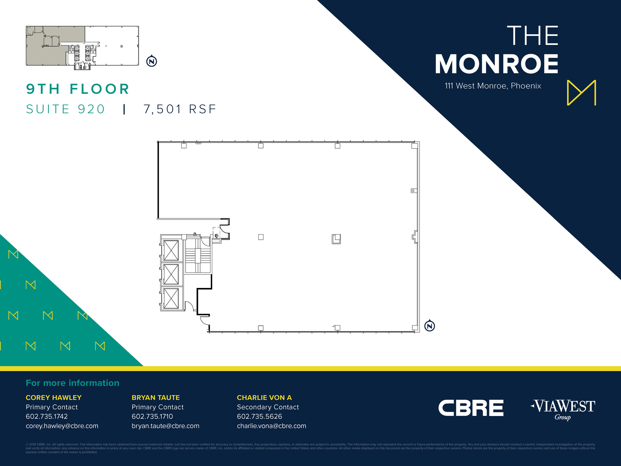 111 W Monroe St, Phoenix, AZ à vendre Plan d  tage- Image 1 de 1